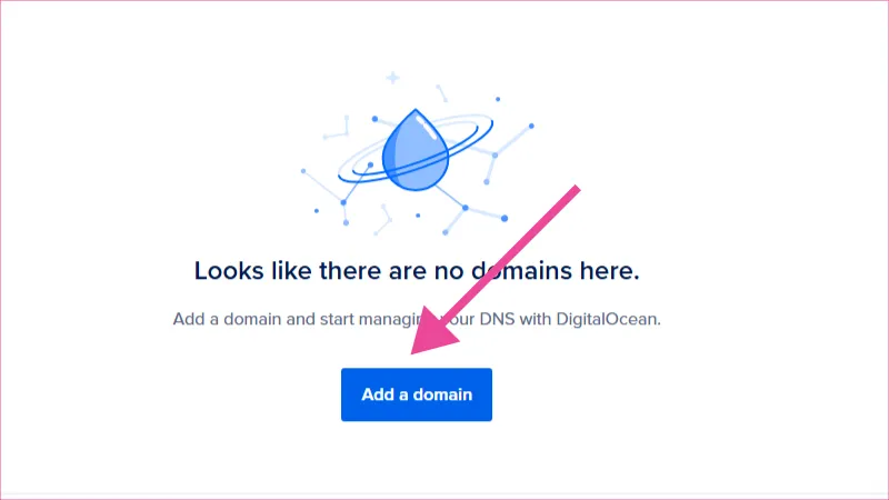 Ventada en Digital Ocean para agregar nuevo dominio.