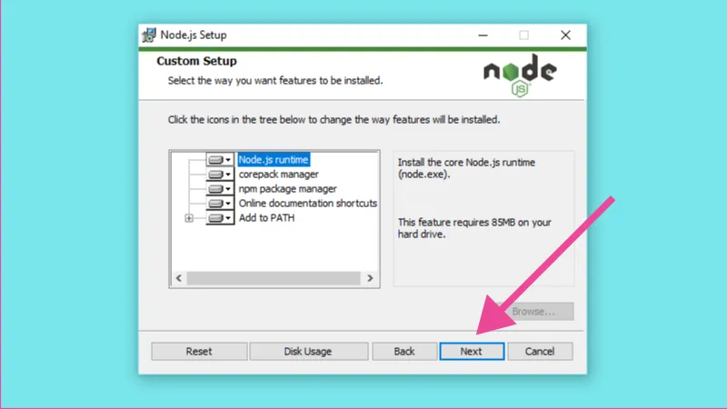 Ventana de Módulos por defecto y click en next.