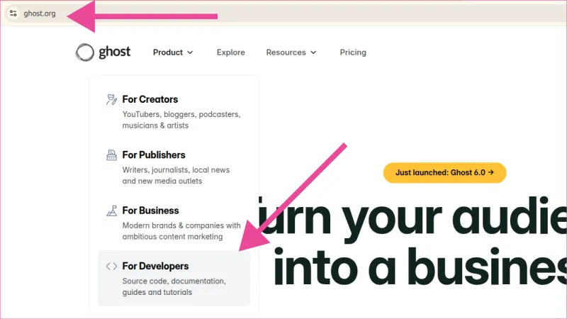 Crédito gratis DigitalOcean - conseguir enlace de afiliación desde página Ghost CMS