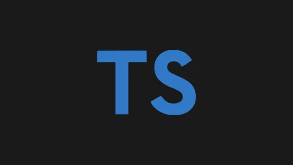 Logo Oficial de TypeScript en fondo negro y Logo de color azul.